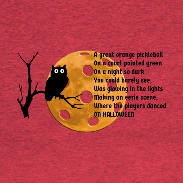 A Halloween Pickleball Poem by numpdog